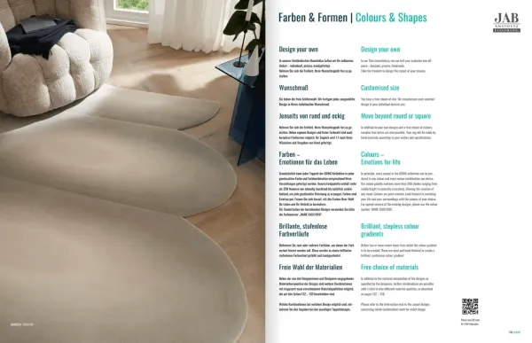 „Inspirationsseite zur individuellen Teppichgestaltung bei JAB ICONS – freie Farbwahl, Sonderformen und Wunschmaß für exklusive Unikate aus italienischer Manufaktur.“